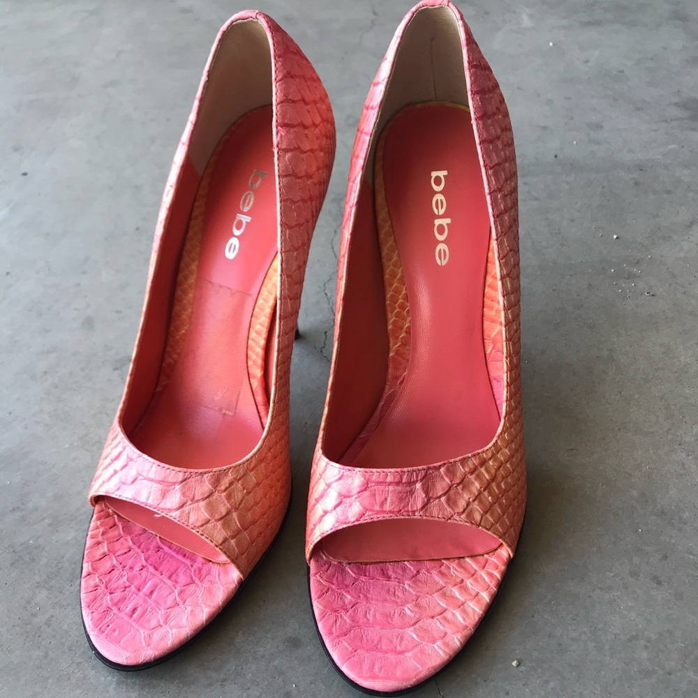 Bebe Peak Toe Pumps
